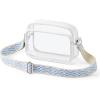 imageBOSTANTEN Clear Bag for Women Stadium Approved Clear Bags Small Crossbody Purse Trendy for Concerts Sports EventsZ06whiteblue