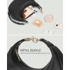 imageBOSTANTEN Crossbody Purse Small Crescent Shoulder Bags for Women Trendy Hobo Clutch Handbag Removable StrapBlack