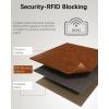 imageBOSTANTEN Leather Wallets for Women RFID Blocking Zipper Pocket Small Bifold Wallet Card Case2Beige