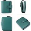 imageBOSTANTEN Leather Wallets for Women RFID Blocking Zipper Pocket Small Bifold Wallet Card Case3greennapa