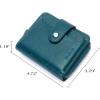 imageBOSTANTEN Leather Wallets for Women RFID Blocking Zipper Pocket Small Bifold Wallet Card Case3peacock Blueoil Wax