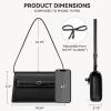 imageBOSTANTEN Shoulder Bag Crossbody Purses for Women Designer Leather Handbags with Adjustable Shoulder StrapBlack