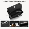 imageBOSTANTEN Shoulder Bag Crossbody Purses for Women Designer Leather Handbags with Adjustable Shoulder StrapBlack
