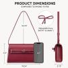 imageBOSTANTEN Shoulder Bag Crossbody Purses for Women Designer Leather Handbags with Adjustable Shoulder StrapRed