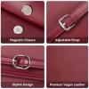 imageBOSTANTEN Shoulder Bag Crossbody Purses for Women Designer Leather Handbags with Adjustable Shoulder StrapRed