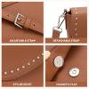 imageBOSTANTEN Small Crossbody Bags for Women Trendy Vegan Leather Saddle Purse Flap Shoulder Handbags with Adjustable StrapA1brown