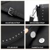 imageBOSTANTEN Small Crossbody Bags for Women Trendy Vegan Leather Saddle Purse Flap Shoulder Handbags with Adjustable StrapA2black