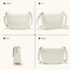 imageBOSTANTEN Small Crossbody Bags for Women Trendy Vegan Leather Saddle Purse Flap Shoulder Handbags with Adjustable StrapA3beige