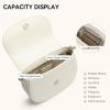imageBOSTANTEN Small Crossbody Bags for Women Trendy Vegan Leather Saddle Purse Flap Shoulder Handbags with Adjustable StrapA3beige