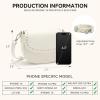 imageBOSTANTEN Small Crossbody Bags for Women Trendy Vegan Leather Saddle Purse Flap Shoulder Handbags with Adjustable StrapA3beige