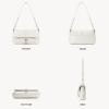 imageBOSTANTEN Small Purses for Women Trendy Leather Shoulder Bag with Adjustable StrapBeige White