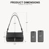 imageBOSTANTEN Small Purses for Women Trendy Leather Shoulder Bag with Adjustable StrapBlack