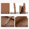 imageBOSTANTEN Small Purses for Women Trendy Leather Shoulder Bag with Adjustable StrapBrown