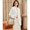 imageBOSTANTEN Small Purses for Women Trendy Shoulder Bag Vegan Leather Designer Hobo HandbagsAapricot