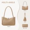 imageBOSTANTEN Small Purses for Women Trendy Shoulder Bag Vegan Leather Designer Hobo HandbagsAapricot