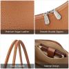 imageBOSTANTEN Small Purses for Women Trendy Shoulder Bag Vegan Leather Designer Hobo HandbagsAbrown