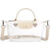 imageBOSTANTEN Clear Bag for Stadium Approved Small Crossbody Purse Handbags for Concerts Sports EventsA01nude