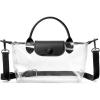 imageBOSTANTEN Clear Bag for Stadium Approved Small Crossbody Purse Handbags for Concerts Sports EventsBlack