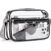 imageBOSTANTEN Clear Bag for Women Stadium Approved Clear Bags Small Crossbody Purse Trendy for Concerts Sports EventsBlackguitar Strap