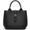 imageBOSTANTEN Satchel Bag for Women Adjustable Shape 3Way Carry Convertible Vegan Leather Tote for Work TravelBlack