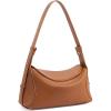 imageBOSTANTEN Small Purses for Women Trendy Shoulder Bag Vegan Leather Designer Hobo HandbagsBbrown