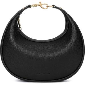 imageBOSTANTEN Crossbody Purse Small Crescent Shoulder Bags for Women Trendy Hobo Clutch Handbag Removable StrapBlack