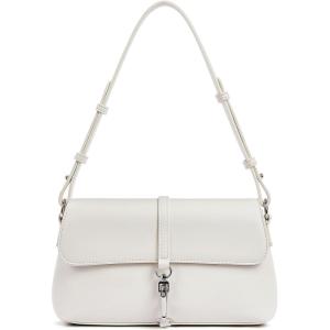 imageBOSTANTEN Small Purses for Women Trendy Leather Shoulder Bag with Adjustable StrapBeige White