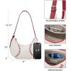 imageBOSTANTEN Baseball Shoulder Purses for Sport Mom Trendy Small Hobo Bag Vegan Leather Women Handbags for Daily EventsBeige