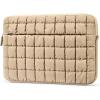 imageBOSTANTEN Laptop Case for MacBook Air 13 Inch M3 2024 Protective Case Quilted Puffy Laptop Sleeve for 13 Inch DellHPASUSMicrosoftAkhaki13