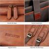 imageBOSTANTEN Leather Backpack for Men 156 inch Laptop Backpack Vintage Travel Office Bag Large Capacity Shoulder Bag RedbrownAnewbrown