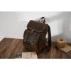imageBOSTANTEN Leather Backpack for Men 156 inch Laptop Backpack Vintage Travel Office Bag Large Capacity Shoulder Bag RedbrownBcoffee
