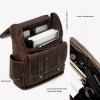 imageBOSTANTEN Leather Backpack for Men 156 inch Laptop Backpack Vintage Travel Office Bag Large Capacity Shoulder Bag RedbrownBcoffee