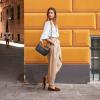 imageBOSTANTEN Crossbody Bags for Women Vegan Leather Purses Quilted Shoulder Handbags with Adjustable Shoulder StrapA01Brown With Black