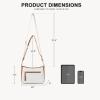 imageBOSTANTEN Crossbody Bags for Women Vegan Leather Purses Quilted Shoulder Handbags with Adjustable Shoulder StrapA01beige With Brown