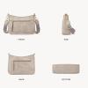 imageBOSTANTEN Crossbody Bags for Women Vegan Leather Purses Quilted Shoulder Handbags with Adjustable Shoulder StrapA01taupe