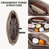 imageBOSTANTEN Crossbody Bags for Women Vegan Leather Purses Quilted Shoulder Handbags with Adjustable Shoulder StrapA01taupe