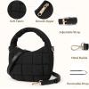 imageBOSTANTEN Crossbody Bags for Women Vegan Leather Purses Quilted Shoulder Handbags with Adjustable Shoulder StrapPblack