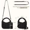 imageBOSTANTEN Crossbody Bags for Women Vegan Leather Purses Quilted Shoulder Handbags with Adjustable Shoulder StrapPblack