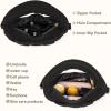imageBOSTANTEN Crossbody Bags for Women Vegan Leather Purses Quilted Shoulder Handbags with Adjustable Shoulder StrapPblack
