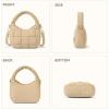 imageBOSTANTEN Crossbody Bags for Women Vegan Leather Purses Quilted Shoulder Handbags with Adjustable Shoulder StrapPkhaki