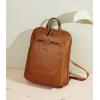 imageBOSTANTEN Genuine Leather Backpack Purse Casual College Travel Bags for Women3brown