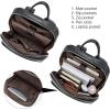 imageBOSTANTEN Leather Backpacks College 156 Laptop Travel Computer Shoulder Backpack For Men Coffeebrown1black