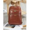 imageBOSTANTEN Leather Backpacks College 156 Laptop Travel Computer Shoulder Backpack For Men Coffeebrown1brown
