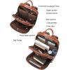 imageBOSTANTEN Leather Backpacks College 156 Laptop Travel Computer Shoulder Backpack For Men Coffeebrown1brown