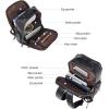 imageBOSTANTEN Leather Backpacks College 156 Laptop Travel Computer Shoulder Backpack For Men Coffeebrown2black