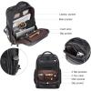 imageBOSTANTEN Leather Backpacks College 156 Laptop Travel Computer Shoulder Backpack For Men Coffeebrown2black