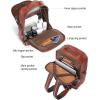 imageBOSTANTEN Leather Backpacks College 156 Laptop Travel Computer Shoulder Backpack For Men Coffeebrown2coffeebrown