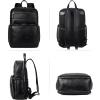 imageBOSTANTEN Leather Backpacks College 156 Laptop Travel Computer Shoulder Backpack For Men Coffeebrown4black Vegetable Tanned Leather
