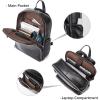 imageBOSTANTEN Leather Backpacks College 156 Laptop Travel Computer Shoulder Backpack For Men Coffeebrown4black Vegetable Tanned Leather