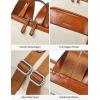 imageBOSTANTEN Leather Laptop Backpack for Women 156 inch Computer Bag Travel Work Daypack Large Size Bag1beigebrown